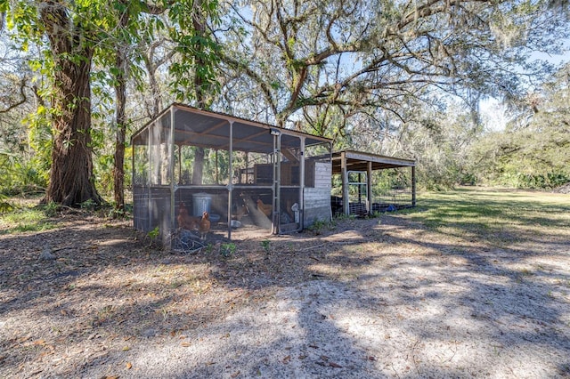 view of outbuilding