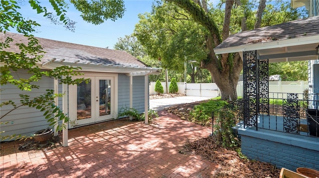 2016 Seminole Trl, Lakeland, FL 33803 - view of patio with french doors