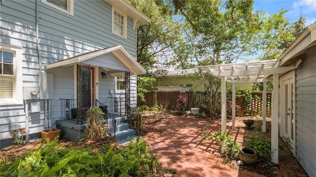2016 Seminole Trl, Lakeland, FL 33803 - view of patio / terrace featuring a pergola