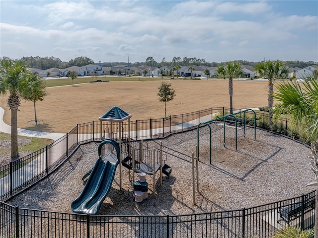 view of jungle gym