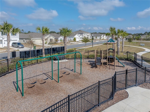 view of jungle gym