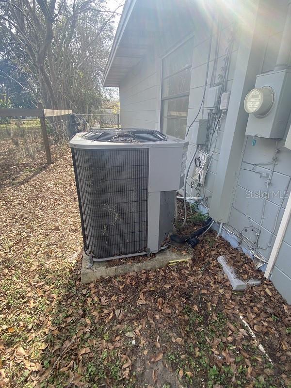 exterior details featuring central air condition unit