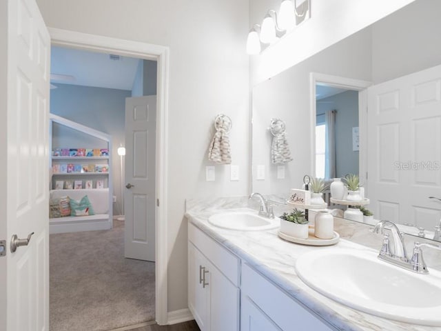 bathroom featuring vanity