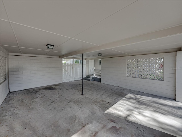 view of patio / terrace with a carport