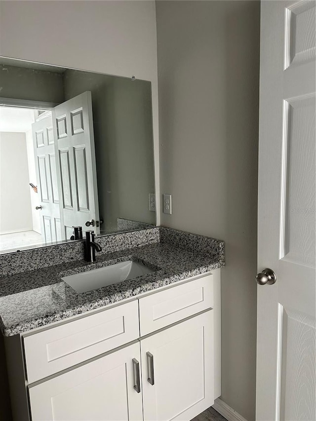 bathroom with vanity