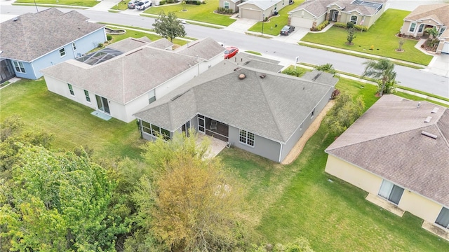 bird's eye view with a residential view