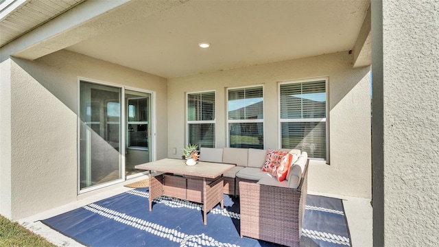 view of patio / terrace with outdoor lounge area