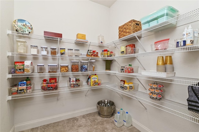 view of pantry