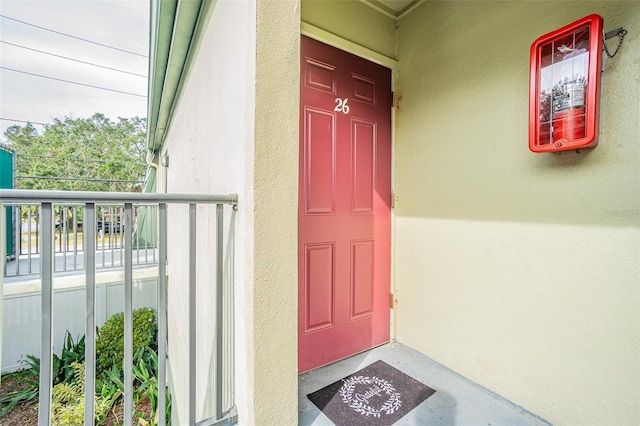 view of entrance to property