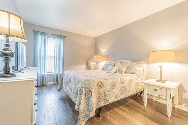 bedroom featuring hardwood / wood-style floors