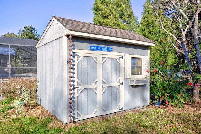 view of outbuilding