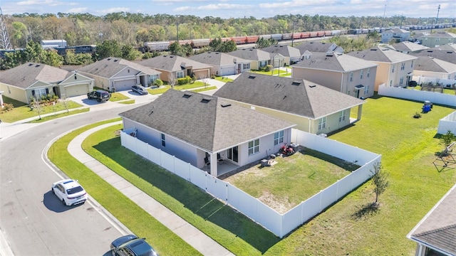 bird's eye view featuring a residential view