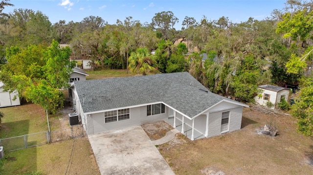 birds eye view of property