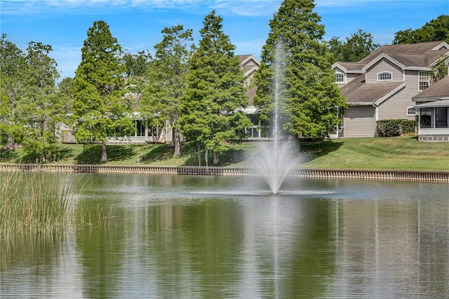 view of water feature