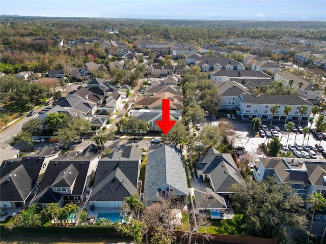 birds eye view of property