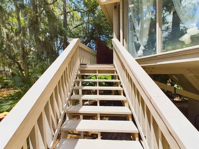 view of staircase