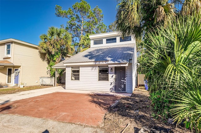 rear view of house with a patio area