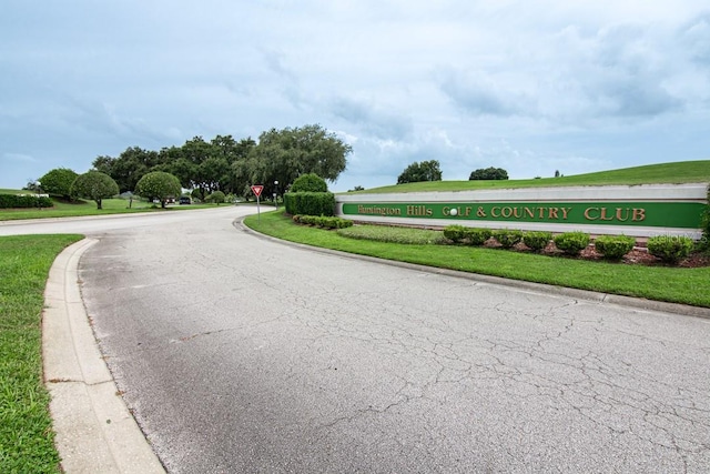 view of road