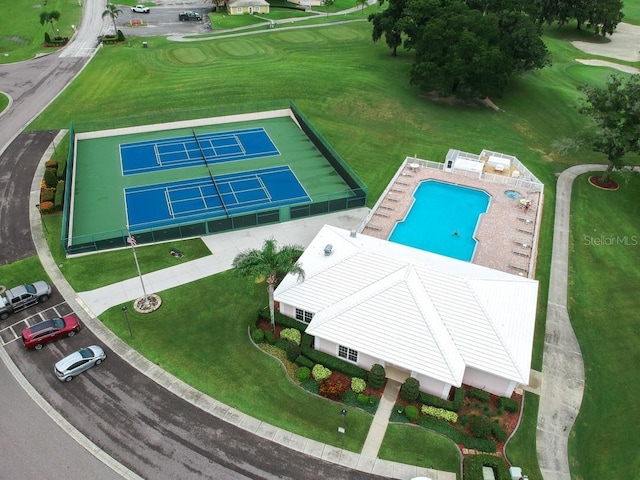 birds eye view of property