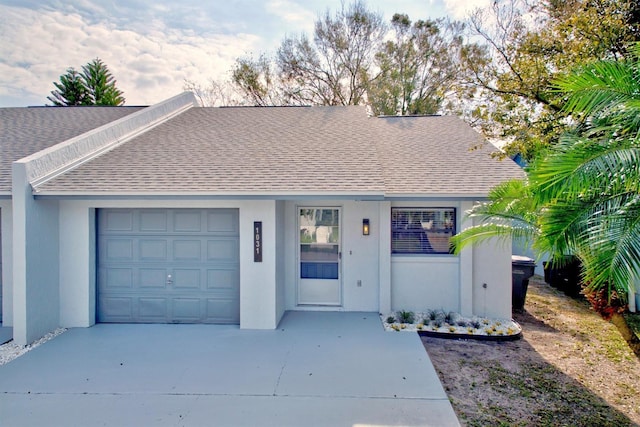 ranch-style house with a garage