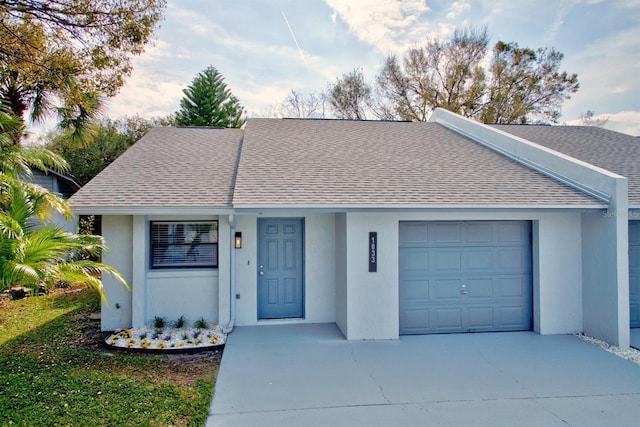 ranch-style house with a garage