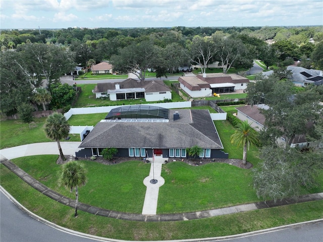 birds eye view of property