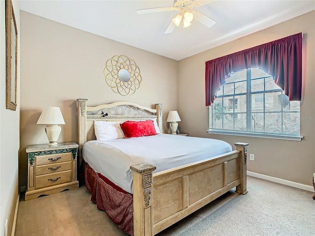 205 Terrace Ridge Cir Unit 205, Davenport, FL 33896 - bedroom featuring ceiling fan and light colored carpet