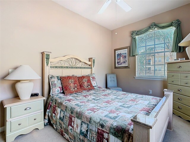 205 Terrace Ridge Cir Unit 205, Davenport, FL 33896 - bedroom with ceiling fan and light colored carpet