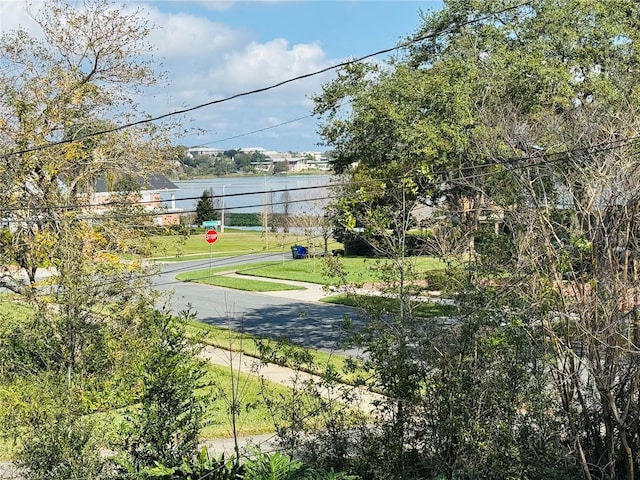 view of street with traffic signs