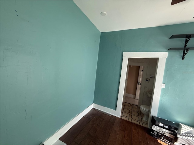 interior space featuring hardwood / wood-style flooring