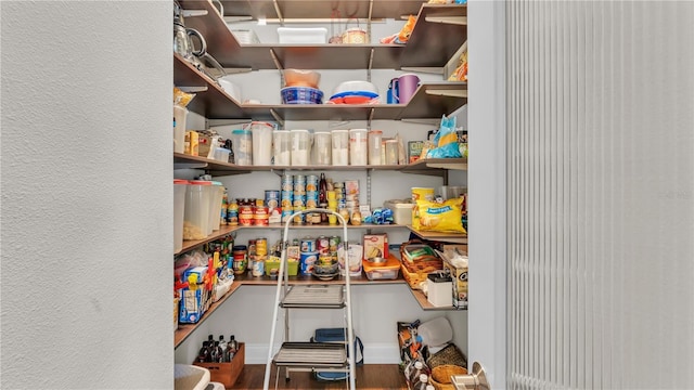 view of pantry