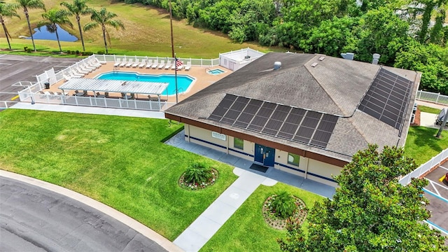 birds eye view of property