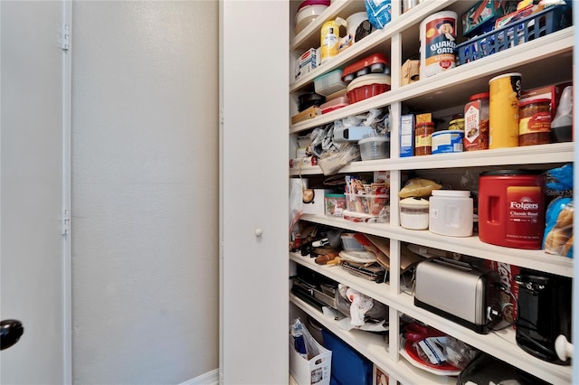 view of pantry