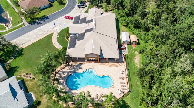 birds eye view of property