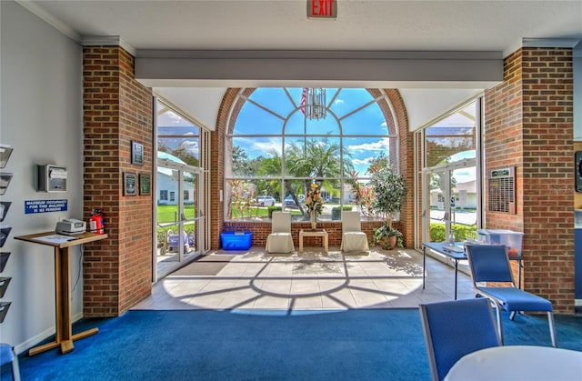 view of sunroom / solarium