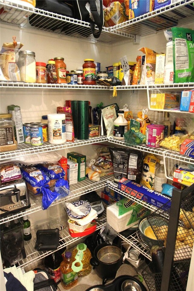 view of pantry