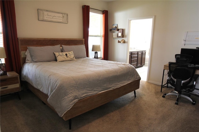 bedroom featuring carpet flooring