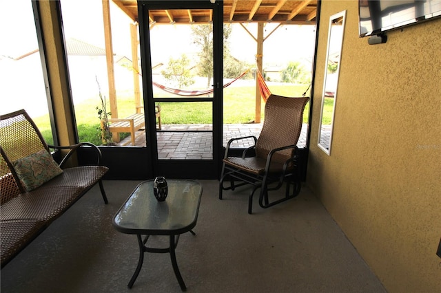 view of sunroom / solarium