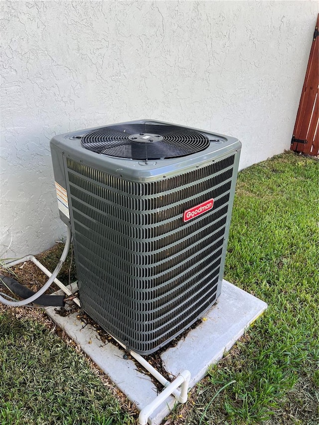 exterior details with central AC unit