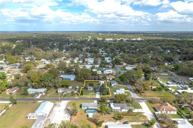 aerial view featuring a residential view