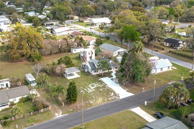 aerial view featuring a residential view