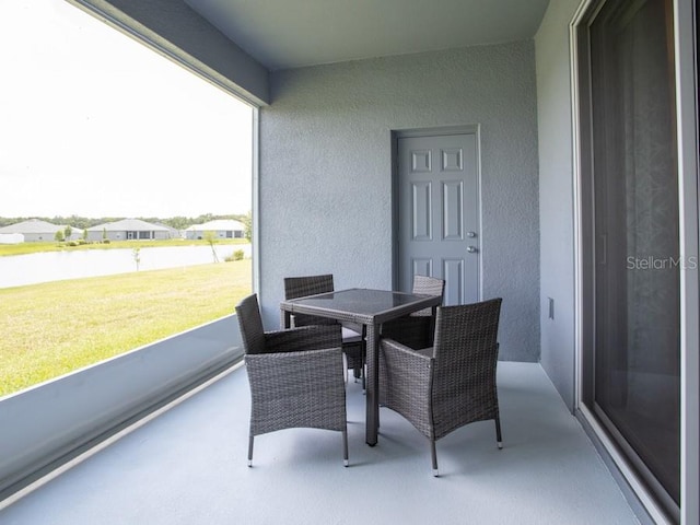 view of sunroom