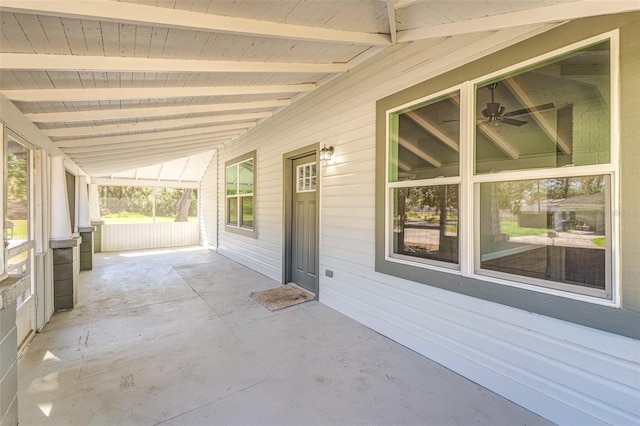 view of patio featuring covered porch