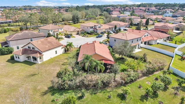 aerial view featuring a residential view