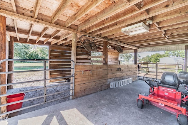 view of horse barn