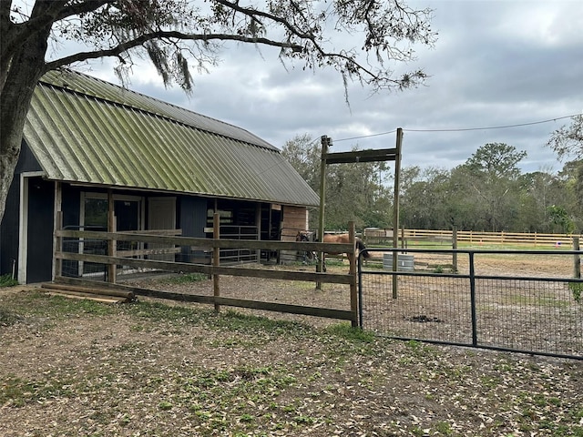 view of stable