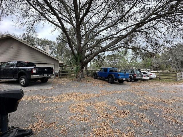 view of vehicle parking