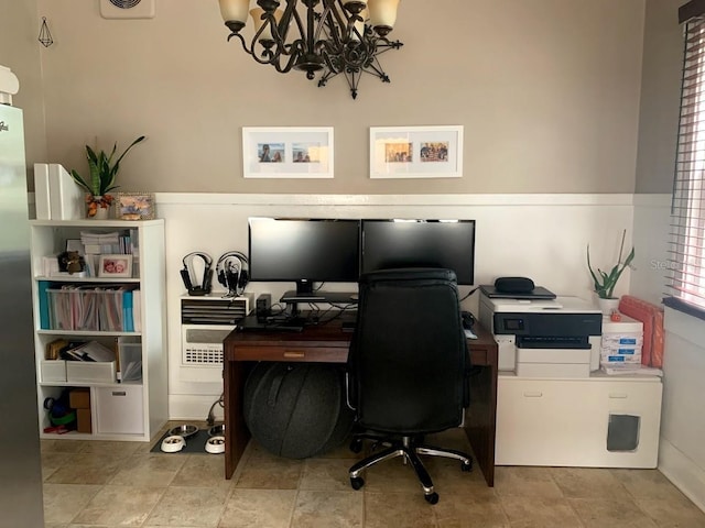 1919 W N A St, Tampa, FL 33606 - office area with a notable chandelier