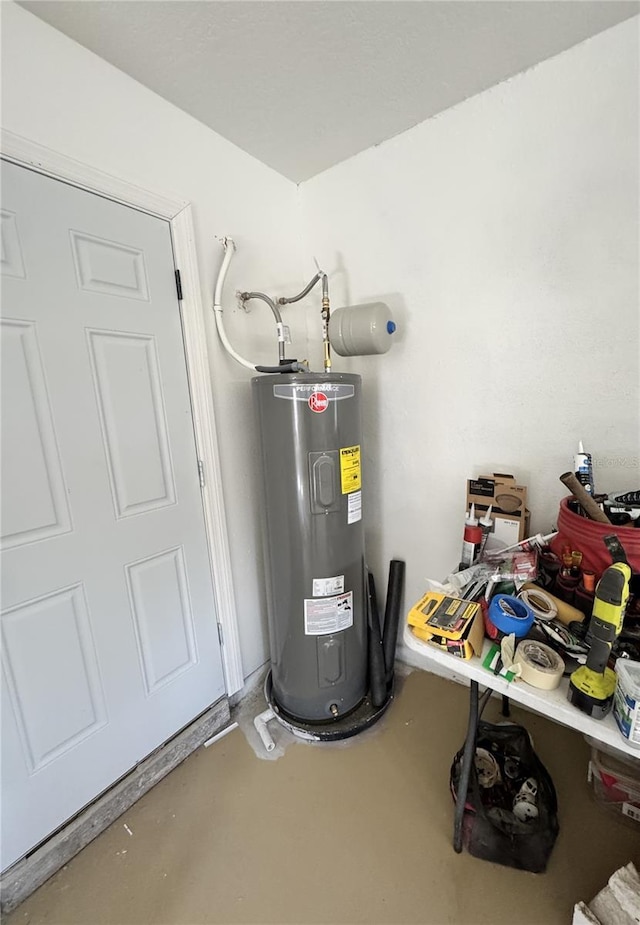 utilities featuring electric water heater