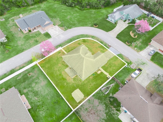 drone / aerial view featuring a residential view